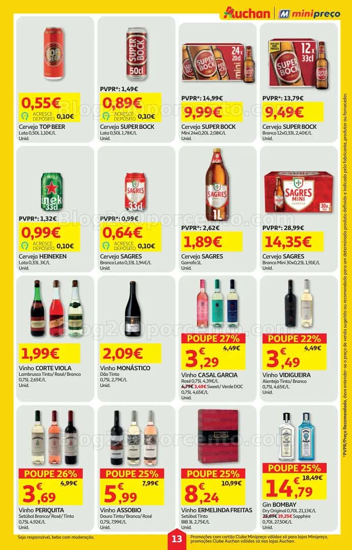 Antevisão Folheto AUCHAN - MINIPREÇO Promoções de 16 a 22 abril